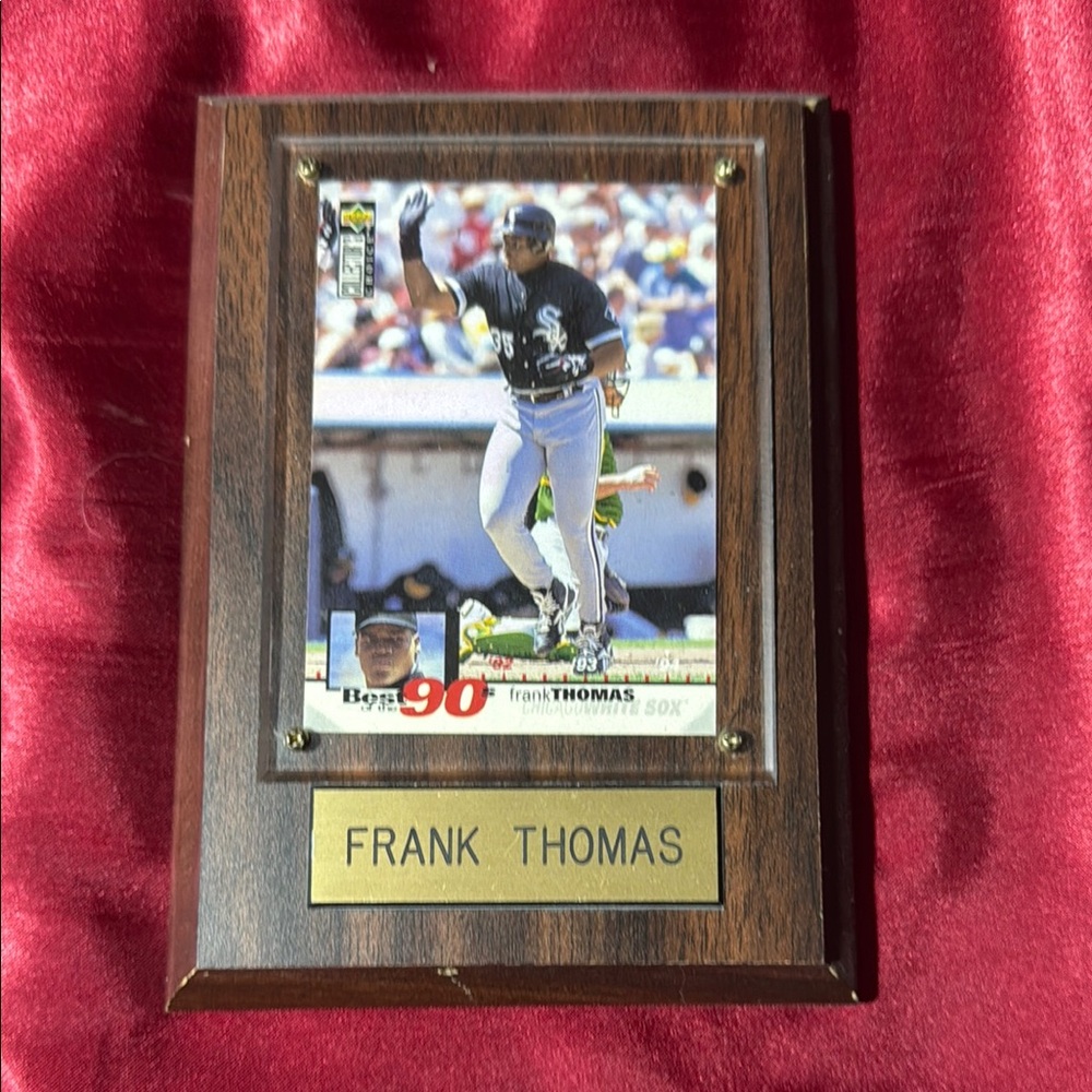 Frank Thomas Baseball Plaque